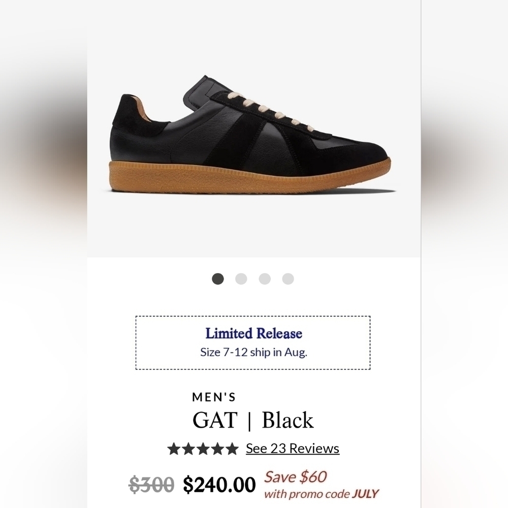 OLIVER Cabell Men's Black Sneakers - Picture 11 of 11